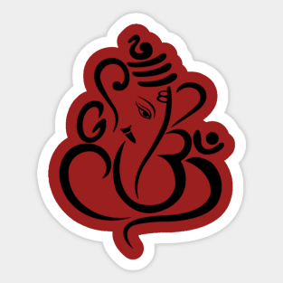 Ganesha, elephant-headed Hindu god of beginnings! Sticker